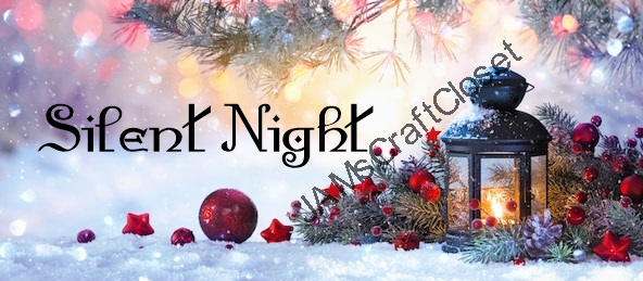 SILENT NIGHT Digital Holiday Christmas Graphic SVG-PNG-JPEG Download Crafters Delight {{ JAMsCraftCloset }}