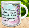 MUG Coffee Full Wrap Sublimation Digital Graphic Design Download STRONG WOMEN NEVER GIVE UP SVG-PNG Crafters Delight {{ JAMsCraftCloset }}