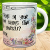 MUG Coffee Full Wrap Sublimation Digital Graphic Design Download THAT LITTLE THING IN YOUR HEAD SVG-PNG Crafters Delight {{ JAMsCraftCloset }}