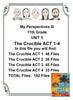 My Perspectives English III UNIT 5 THE CRUCIBLE ACTS 1 to 4 11th Grade BUNDLE 4 PASSAGES Teacher Resource Lesson Supplemental Activities {{ JAMsCraftCloset }}