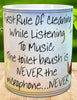 MUG Coffee Full Wrap Sublimation Digital Graphic Design Download THE FIRST RULE OF CLEANING SVG-PNG Crafters Delight {{ JAMsCraftCloset }}