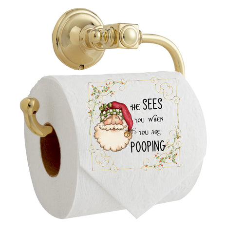 TOILET PAPER Digital Graphic Design SVG-PNG-JPEG Download HE SEE YOU WHEN YOU ARE POOPING Positive Saying Crafters Delight - JAMsCraftCloset