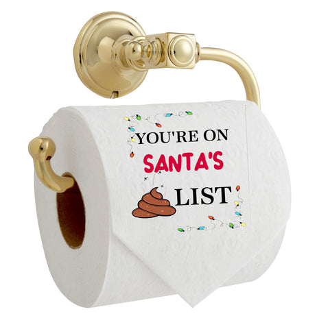 TOILET PAPER Digital Graphic Design SVG-PNG-JPEG Download YOU ARE ON SANTAS SHIT LIST Positive Saying Crafters Delight - JAMsCraftCloset