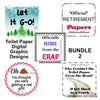 TOILET PAPER BUNDLE 2 Graphic Design Downloads SVG PNG JPEG Files Sublimation Design Gag Gift Crafters Delight {{ JAMsCraftCloset }}