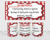 MUG Coffee Full Wrap Sublimation Digital Graphic Design Download WARNING I NEED A SPEED BUMP SVG-PNG Crafters Delight {{ JAMsCraftCloset }}