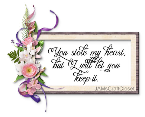YOU STOLE MY HEART - DIGITAL GRAPHICS  This file contains 4 graphics...  My digital PNG and JPEG Graphic downloads for the creative crafter are graphic files for those that use the Sublimation or Waterslide techniques - JAMsCraftCloset