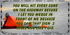 License Plate Digital Graphic Design Download YOU WILL HIT EVERY CONE SVG-PNG-JPEG Sublimation Crafters Delight {{ JAMsCraftCloset }}
