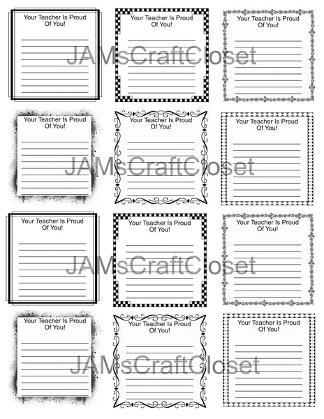 BUNDLE TEACHERS PROUD Graphic Design Downloads SVG PNG JPEG YOUR TEACH IS PROUD OF YOU SLIPS Crafters Delight {{ JAMsCraftCloset }}