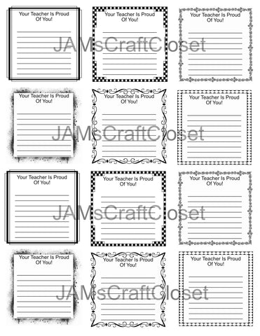 BUNDLE TEACHERS PROUD Graphic Design Downloads SVG PNG JPEG YOUR TEACH IS PROUD OF YOU SLIPS Crafters Delight {{ JAMsCraftCloset }}