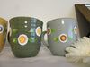 Mugs Cups Floral Coffee Hand Painted HAPPY DOT Floral Design {{ JAMsCraftCloset }}