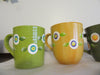 Mugs Cups Floral Coffee Hand Painted HAPPY DOT Floral Design {{ JAMsCraftCloset }}