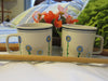 Cups Mugs Coffee Tea Hand Painted Blue Floral EHI Set of 2 {{ JAMsCraftCloset }}