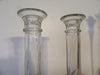 Candlestick Holders Vintage Pale Green Depression Glass Set of 2 {{ JAMsCraftCloset }}