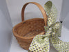 Basket Flower Girl Woven Huge Gold and Silver Bow {{ JAMsCraftCloset }}