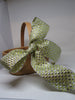 Basket Flower Girl Woven Huge Gold and Silver Bow {{ JAMsCraftCloset }}