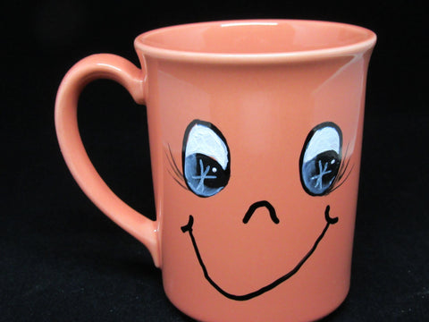Mugs Cups Jack O Lantern Halloween Hand Painted Set of 4 {{ JAMsCraftCloset }}