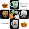 Mugs Cups Halloween Hand Painted Happy Witch Salem Witch Ghoulfriends Pumps to Broom {{ JAMsCraftCloset }}