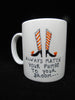 Mugs Cups Halloween Hand Painted Happy Witch Salem Witch Ghoulfriends Pumps to Broom {{ JAMsCraftCloset }}
