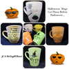 Mugs Cups Halloween Hand Painted Drive a Stick Smell My Feet Sneaking Candy Witch is In {{ JAMsCraftCloset }}