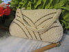 Evening Bag Purse Beaded 1950 Vintage Faux Pearl Small Zipper Closure Made in Japan {{ JAMsCraftCloset }}