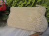 Evening Bag Purse Beaded 1950 Vintage Faux Pearl Small Zipper Closure Made in Japan {{ JAMsCraftCloset }}