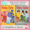 Knit and Crochet Book Vintage 1967 Coats and Clarks Baby Sets Number 181 {{ JAMsCraftCloset }}