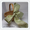 Basket Flower Girl Woven Huge Gold and Silver Bow {{ JAMsCraftCloset }}