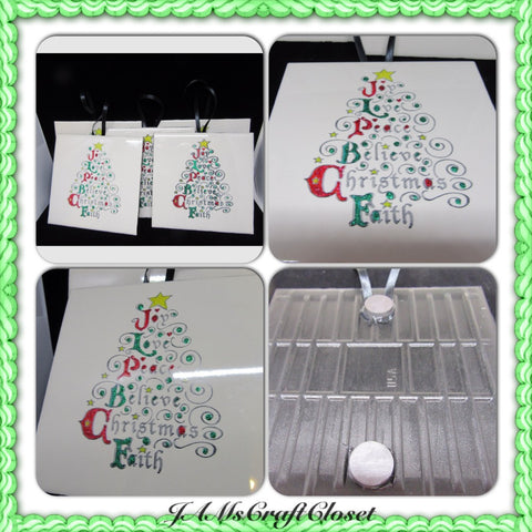 Wall Art Christmas Tree Ceramic Tile Holiday Decor Tree Ornament {{ JAMsCraftCloset }}