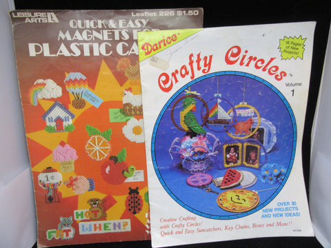 Pattern Books Plastic Canvas Vintage Magnets Crafty Circles Gift Boxes Baskets Ornaments - JAMsCraftCloset