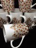 Mugs Hand Painted Gold Silver Bronze HAPPY DOTS {{ JAMsCraftCloset }}
