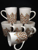 Mugs Hand Painted Gold Silver Bronze HAPPY DOTS {{ JAMsCraftCloset }}