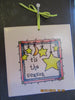 Wall Art Hand Painted Ceramic Tiles Christmas 4 by 4 and 3 by 6 Inch Folk Art Pen and Ink {{ JAMsCraftCloset }}