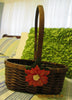 Basket Flower Girl Christmas Brown Wicker Wedding Accessory {{ JAMsCraftCloset }}