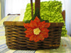 Basket Flower Girl Christmas Brown Wicker Wedding Accessory {{ JAMsCraftCloset }}