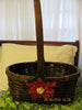 Basket Flower Girl Christmas Brown Wicker Wedding Accessory {{ JAMsCraftCloset }}