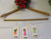 Ornaments NEON Angels Ceramic Tile Christmas Set of 3 Orange Pink Green Angels {{ JAMsCraftCloset }}