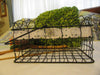 Basket Wire Rectangle Black With White Lace Trim and Crystal Flower Accents {{ JAMsCraftCloset }}