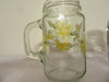 Mugs Mason Jar Hand Painted Floral Aqua Yellow Purple Pink Blue {{ JAMsCraftCloset }}