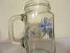 Mugs Mason Jar Hand Painted Floral Aqua Yellow Purple Pink Blue {{ JAMsCraftCloset }}
