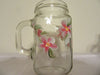 Mugs Mason Jar Hand Painted Floral Aqua Yellow Purple Pink Blue {{ JAMsCraftCloset }}