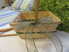 Basket Flower Girl Natural Basket Green Woven Design Wedding Accessory {{ JAMsCraftCloset }}