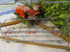 Tote Caddy Container or Basket Wire Rectangle Heart With Hearts As Accents {{ JAMsCraftCloset }}