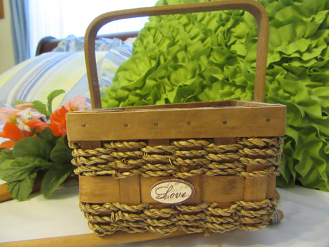 Basket Flower Girl Basket Dream, Hope, Love, Believe Wedding Accessory {{ JAMsCraftCloset }}