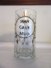 REAL MAN Mug or MAN Cave Mug Hand Painted Clear Glass Extra Large {{ JAMsCraftCloset }}