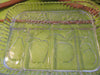 Serving Tray Unique Vintage Rectangle Crystal Indiana Clear Glass Fruits 5 Sections Molded Fruit {{ JAMsCraftCloset }}