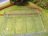 Serving Tray Unique Vintage Rectangle Crystal Indiana Clear Glass Fruits 5 Sections Molded Fruit {{ JAMsCraftCloset }}