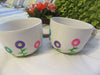 Mug Coffee Soup Hand Painted Spring Flower White Pink Blue Purple Flowers {{ JAMsCraftCloset }}
