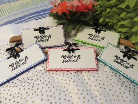 Tiles Affirmation Ceramic LIFE IS SWEET Unique Hand Painted Gift Idea for Teens {{ JAMsCraftCloset }}