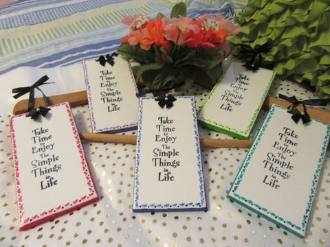 Tiles Affirmation Ceramic SIMPLE THINGS in LIFE Unique Hand Painted Gift Idea for Teens {{ JAMsCraftCloset }}