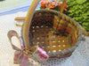 Basket Flower Girl Heart Shaped Woven Vintage Wedding Accessory {{ JAMsCraftCloset }}